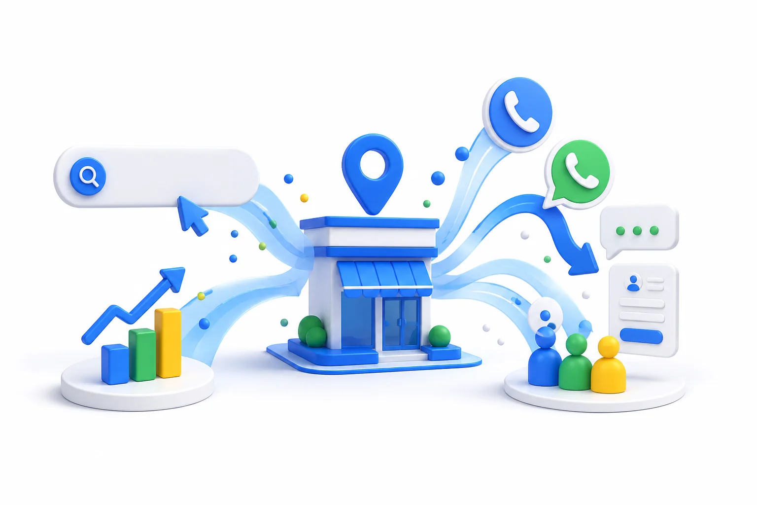 Ilustração do trabalho de google ads